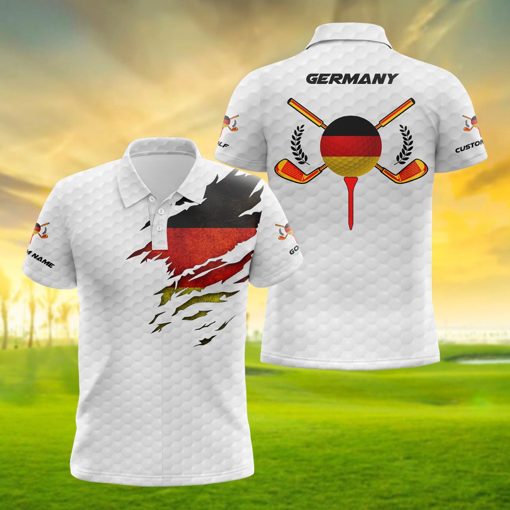 Personalised Germany Golf 3D Polo Shirt - AL01