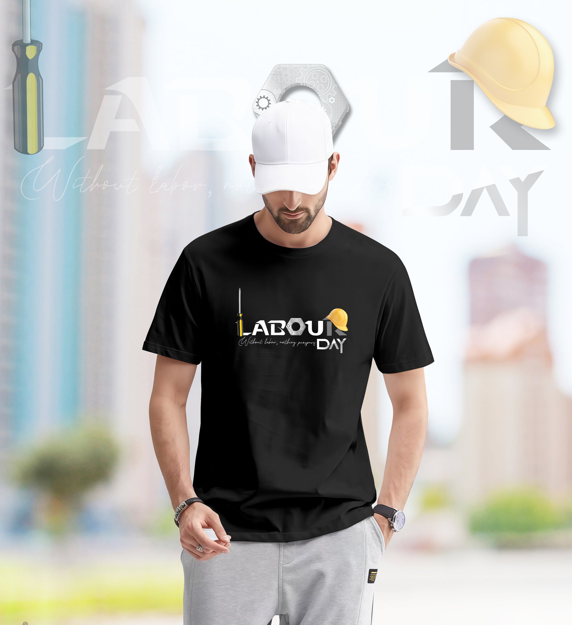 Hard Work Pays Off – Labour Day 2D T-Shirt - TH02