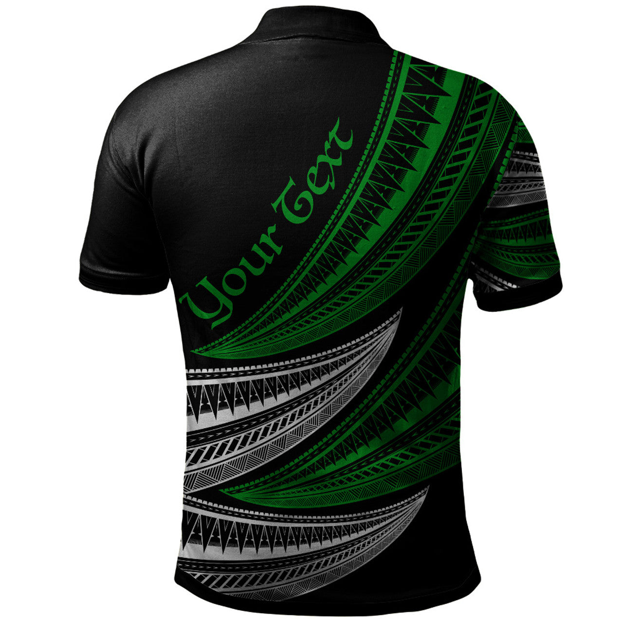 Personalised - Fiji Wave Pattern Alternating Polo Shirt Unisex Ver.1