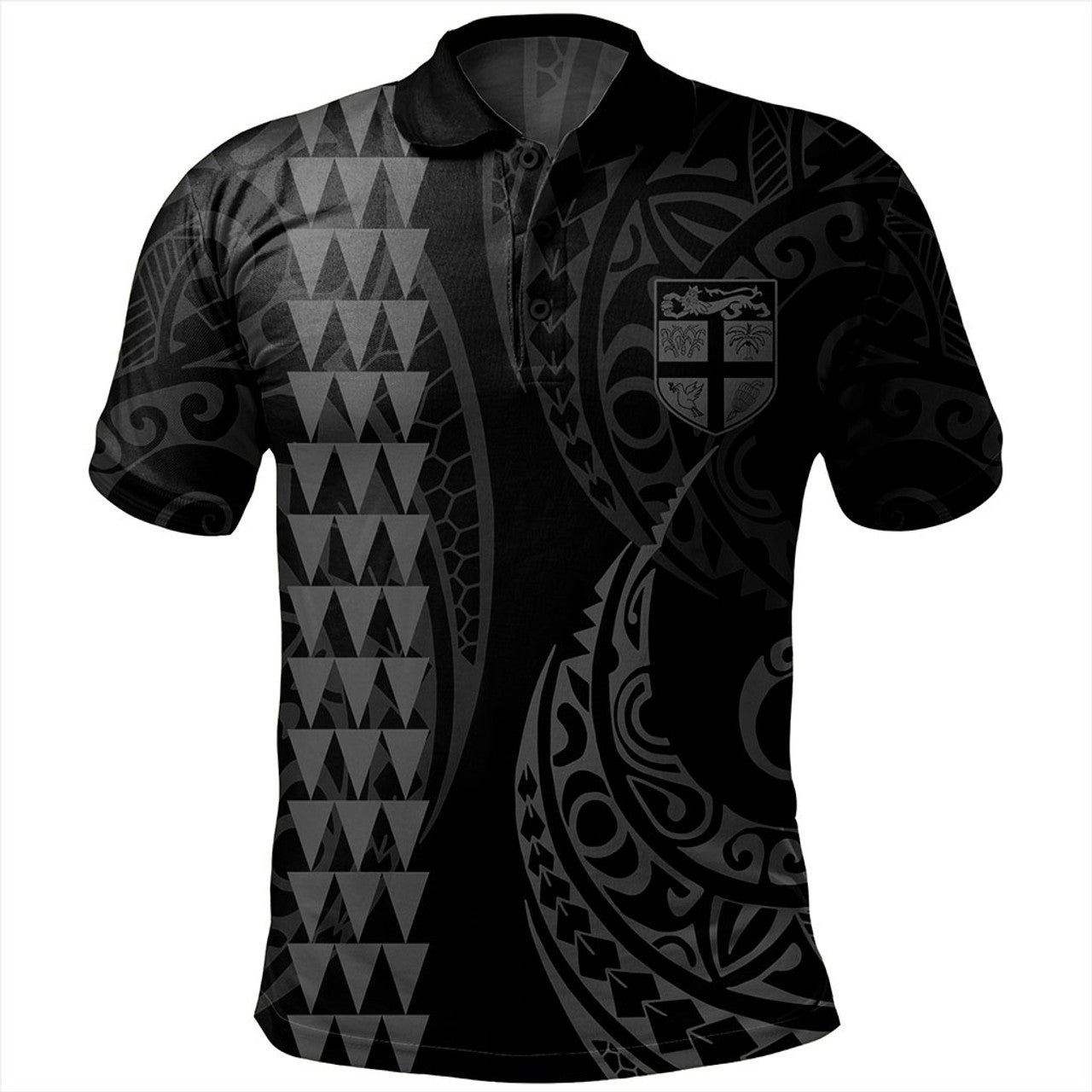 Fiji Kakau Style Polo Shirt Unisex