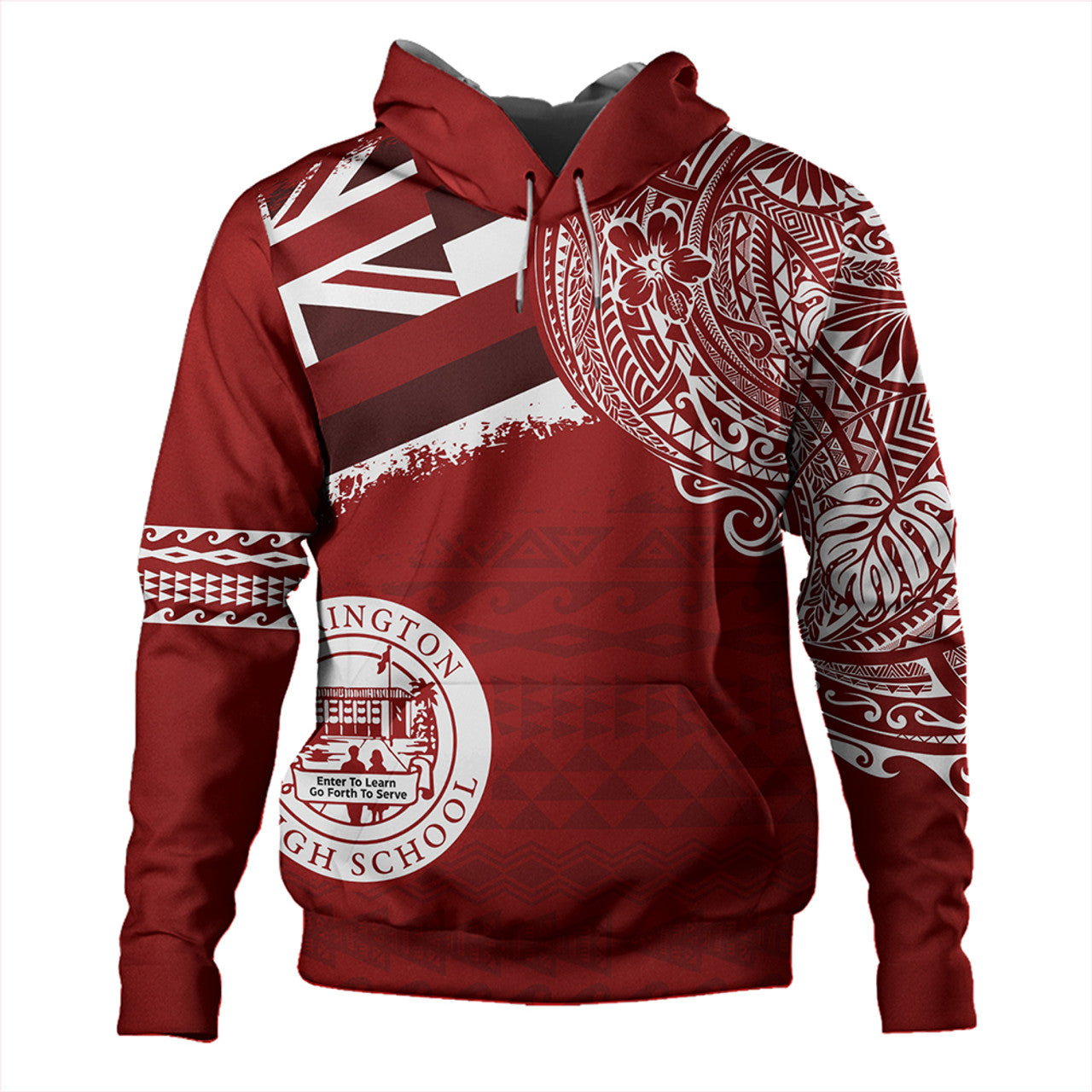 Hawaii Farrington High School With Crest Style Hoodie Unisex