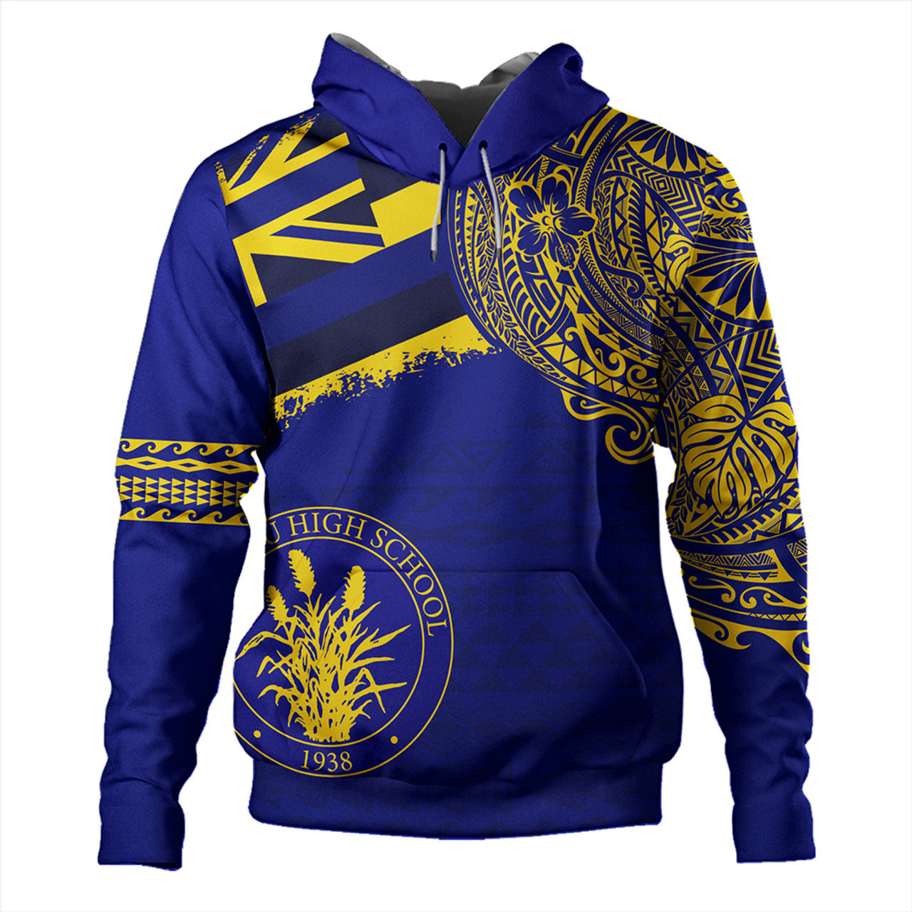 Hawaii Waipahu High School With Crest Style Hoodie Unisex