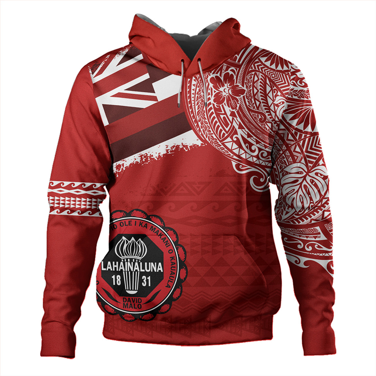 Hawaii Lahainaluna High School With Crest Style Hoodie Unisex