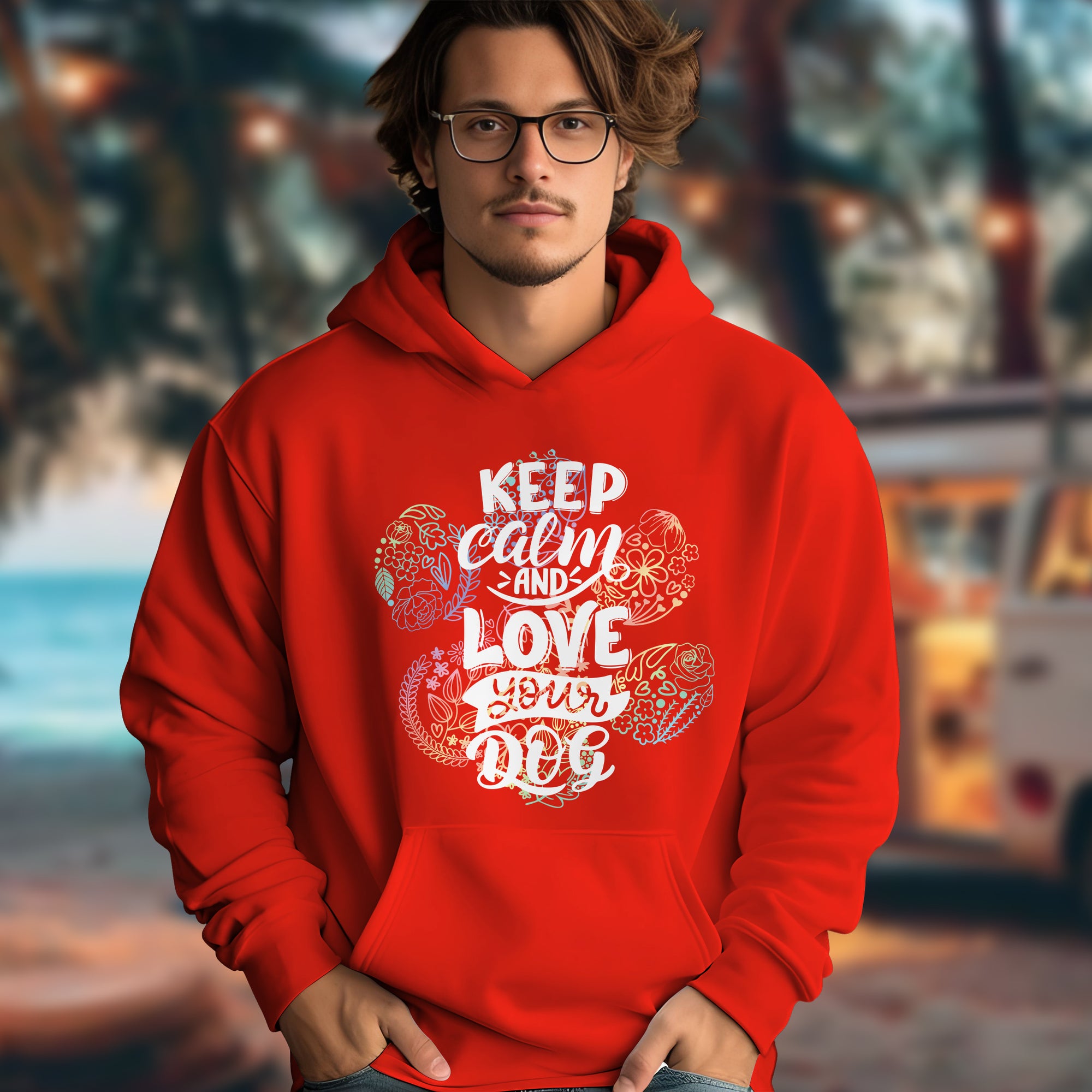 Keep Calm And Love Your Dog - 2D Hoodie For Men/Women - TH02