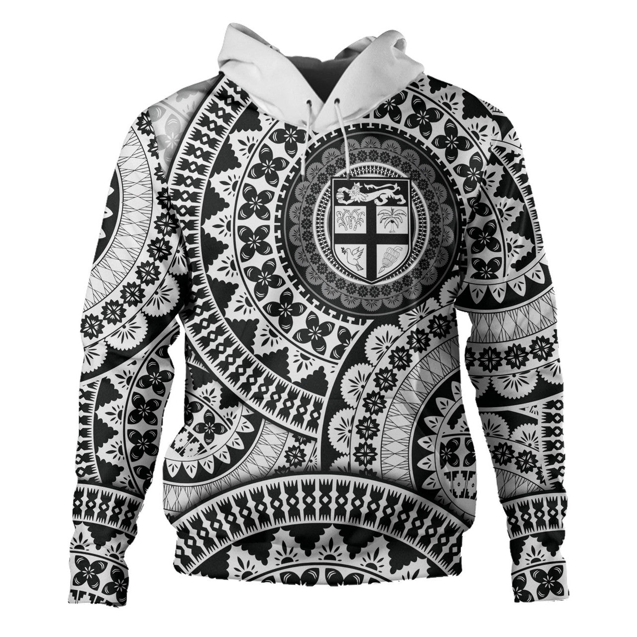 Fiji Bula Fijian Circle Pattern Hoodie Unisex