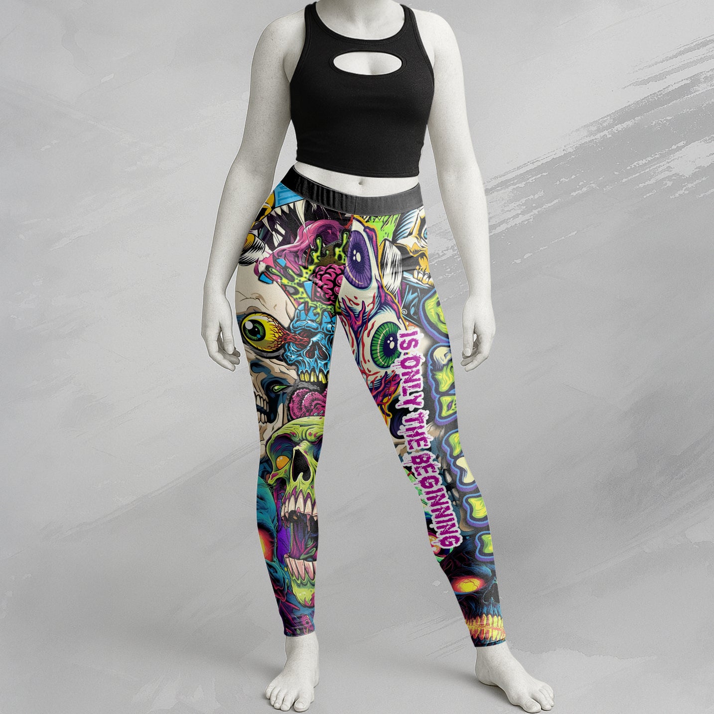 Death Is Only The Beginning Design Halloween Vibes Legging - TH02
