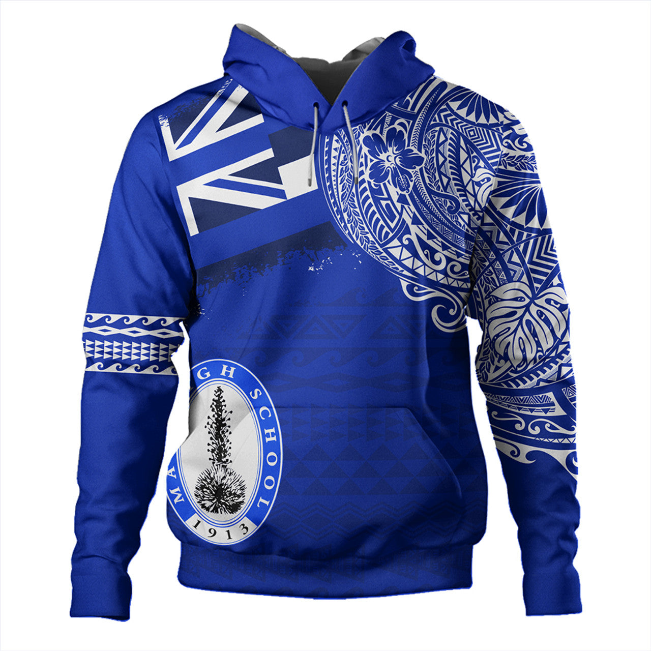 Hawaii Maui High School With Crest Style Hoodie Unisex