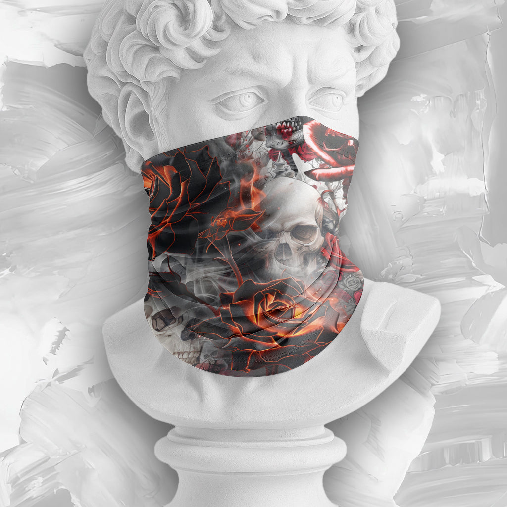 Rose Flames Of Hell Design Halloween Vibes Bandana - TH02