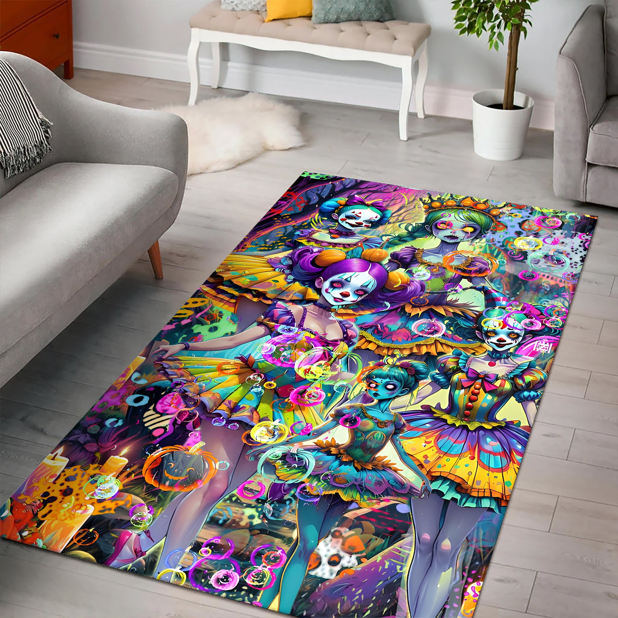 Doll Soul Design Halloween Vibes Area Rug - TH02