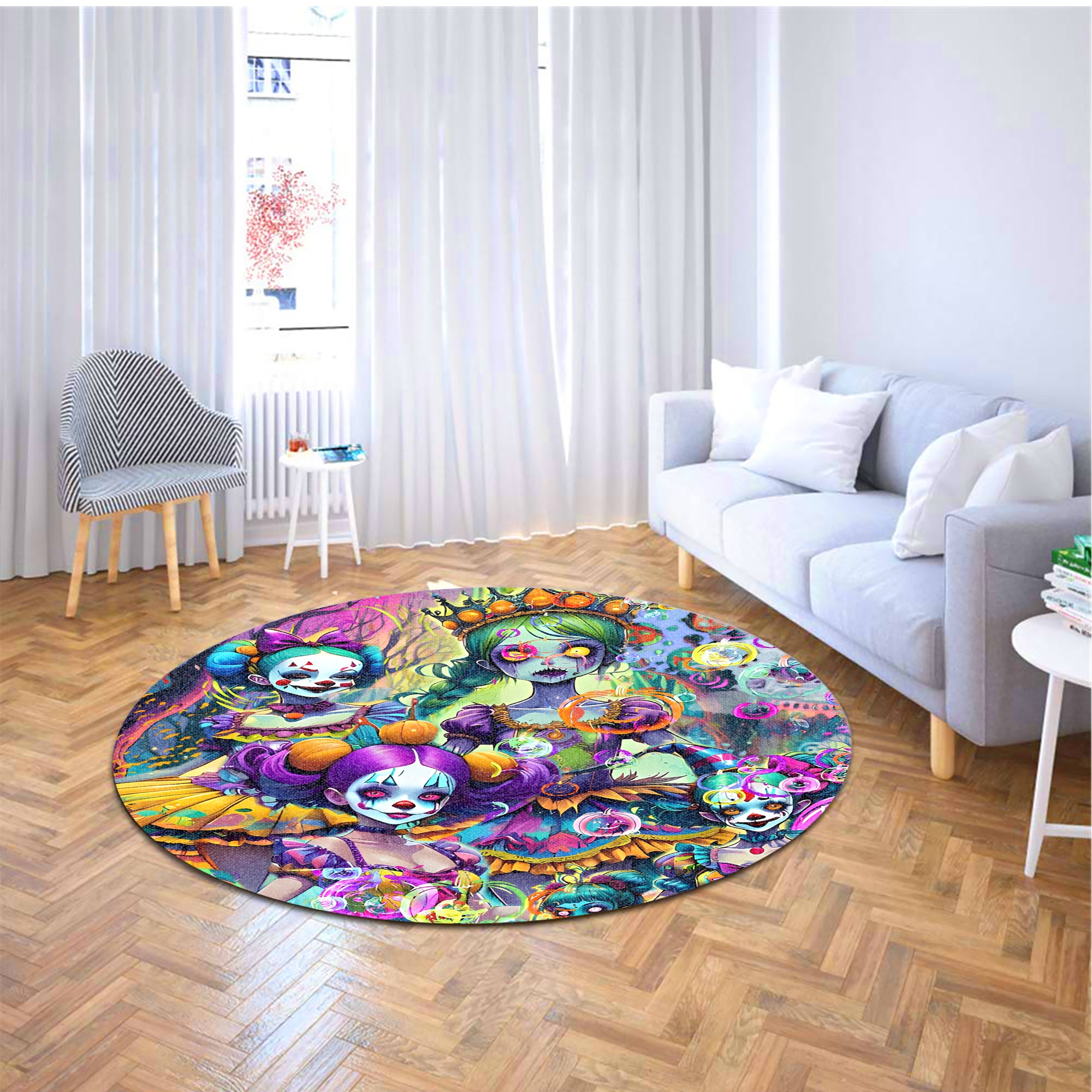 Doll Soul Design Halloween Vibes Round Rug - TH02