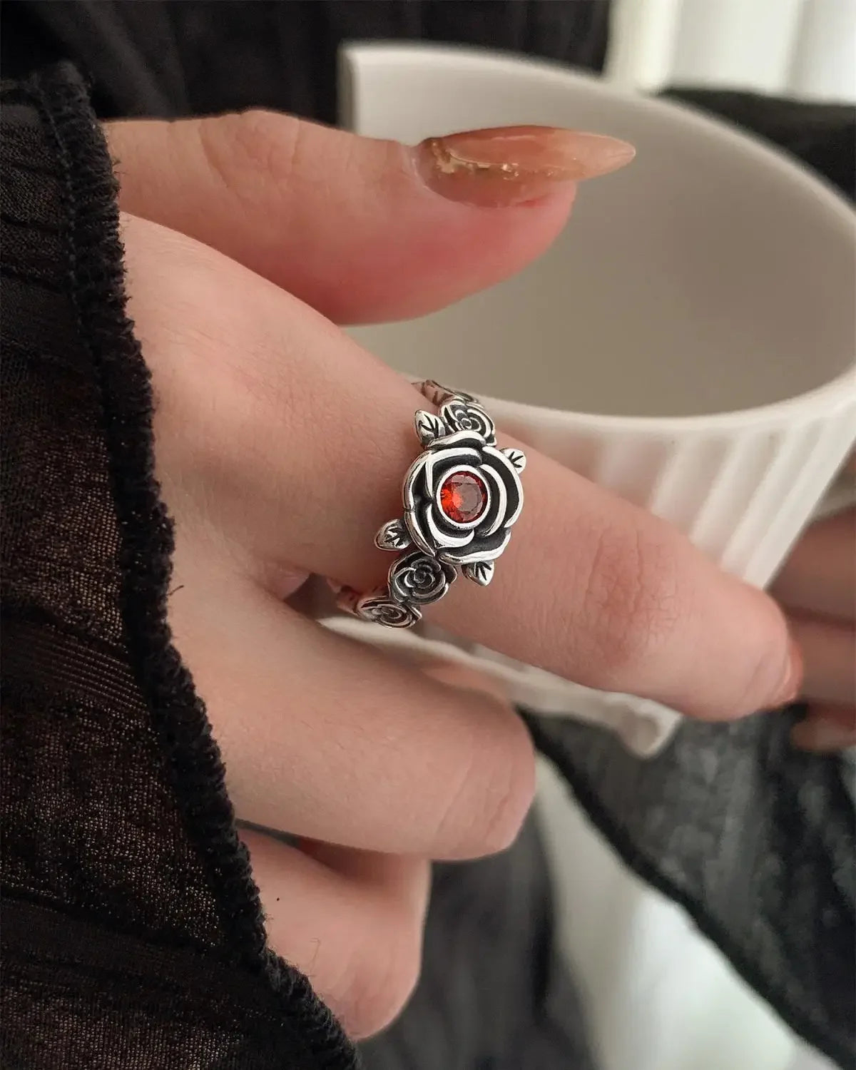 Minimalist Irregular Cocktail Ring