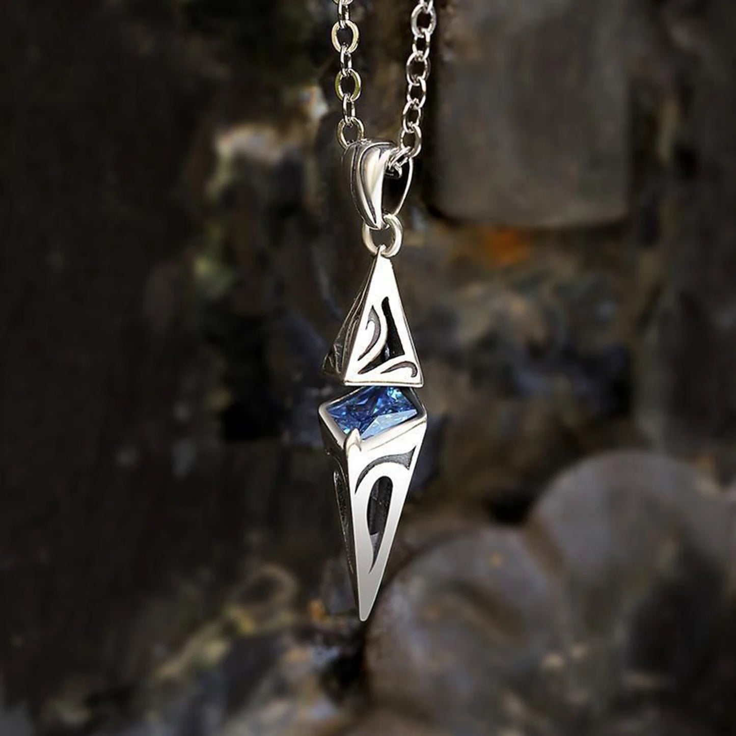 Steel Faith Torque Necklace