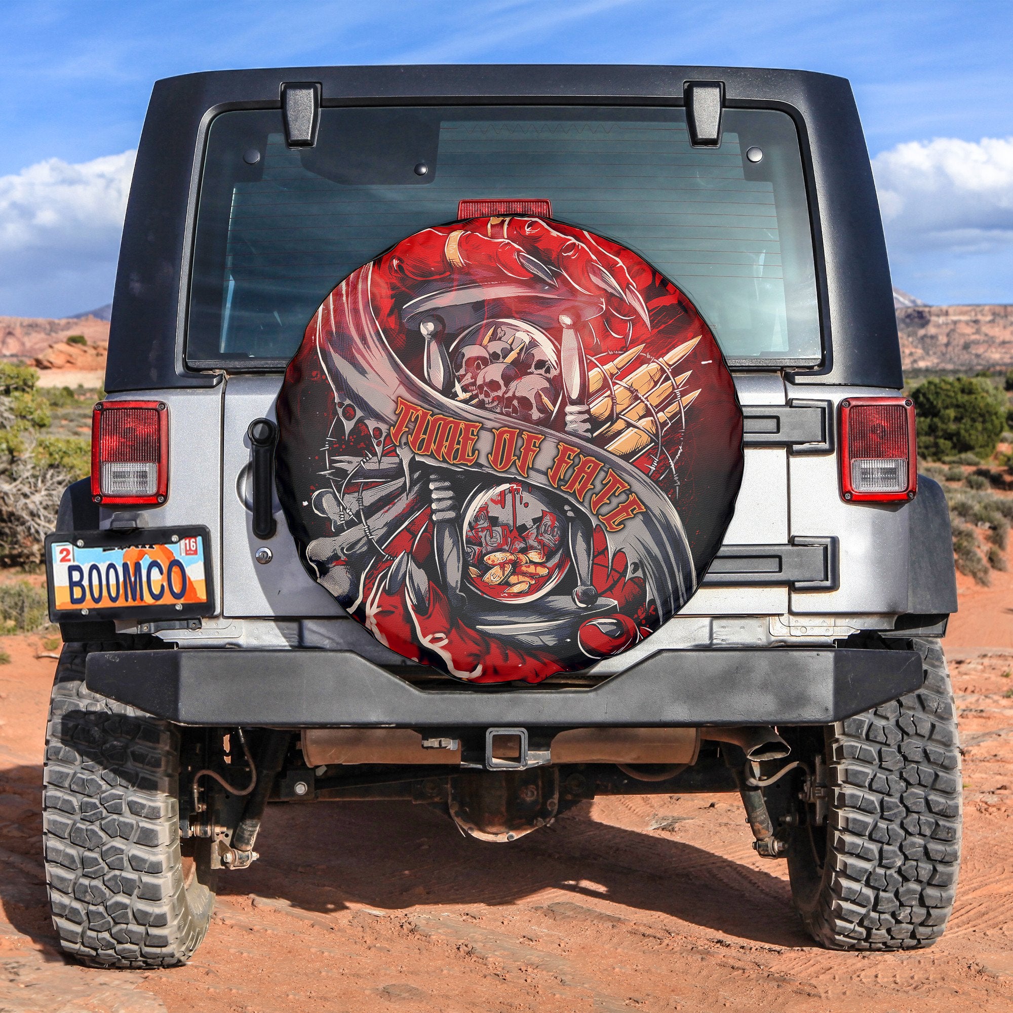 Time Of Fate Design Halloween Vibes Spare Tire Cover - TH02