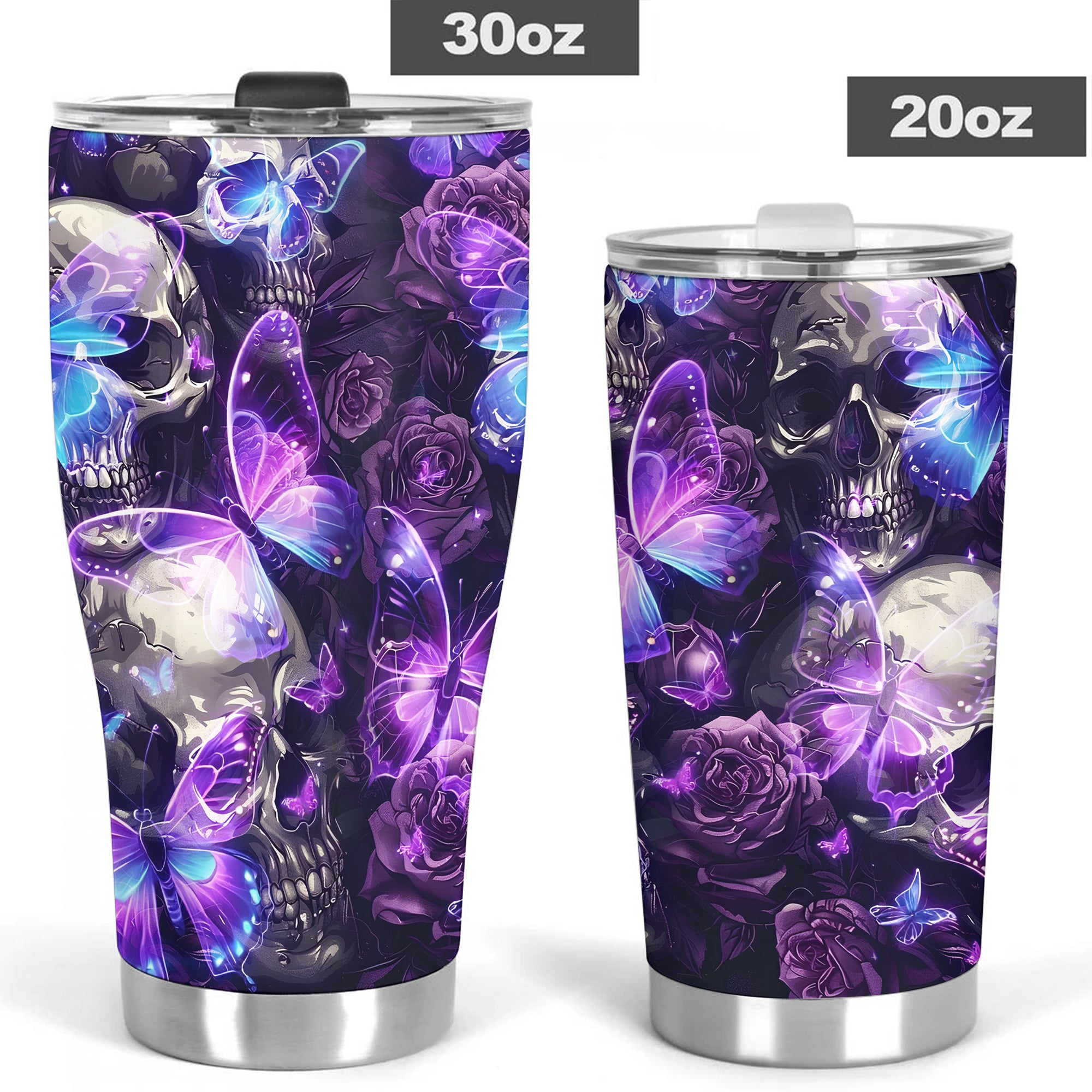 Nocturne Wings Design Halloween Vibes Stainless Steel Tumbler – 20oz/30oz - TH02