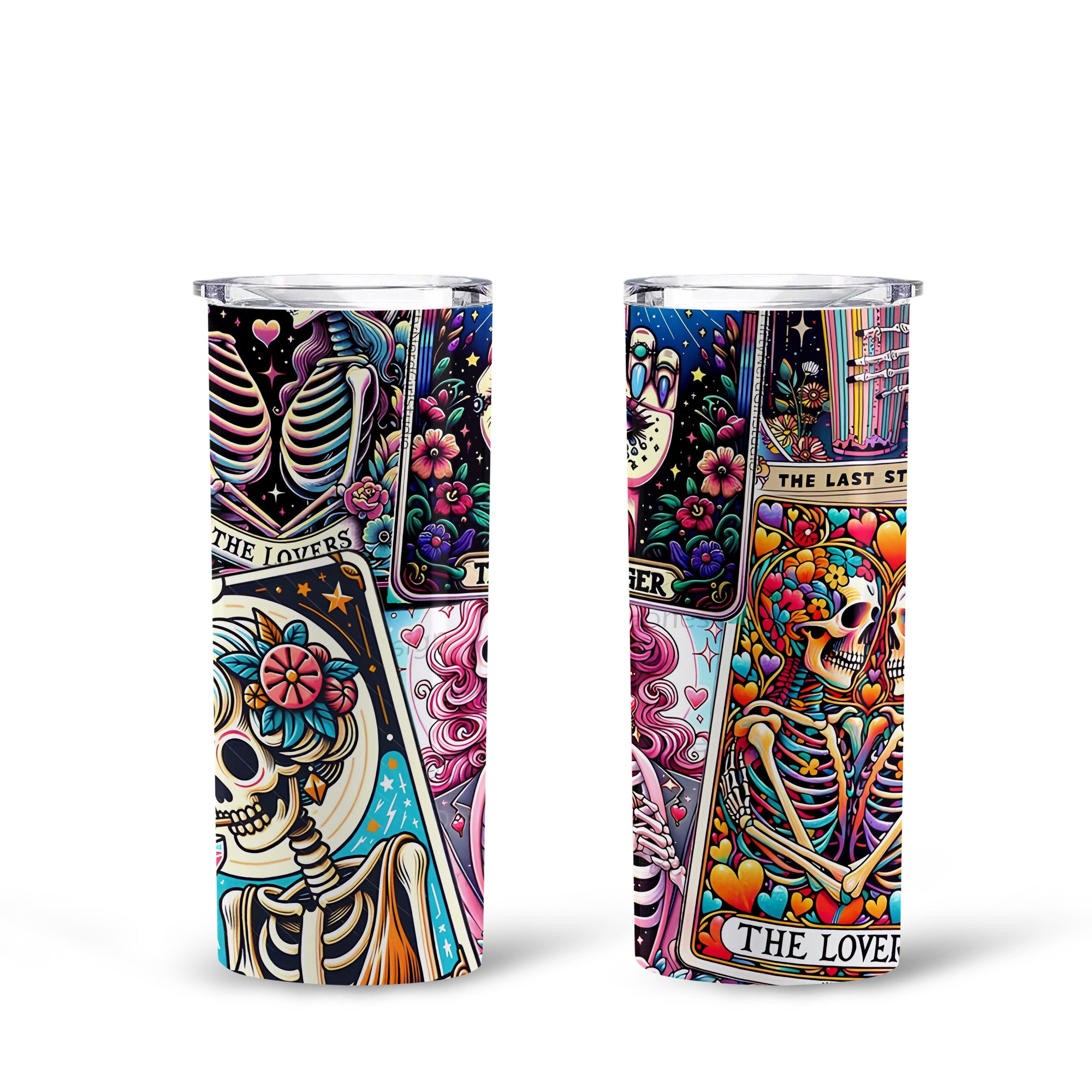 Skullgirls Design Halloween Vibes Skinny Tumbler – 20oz - TH02
