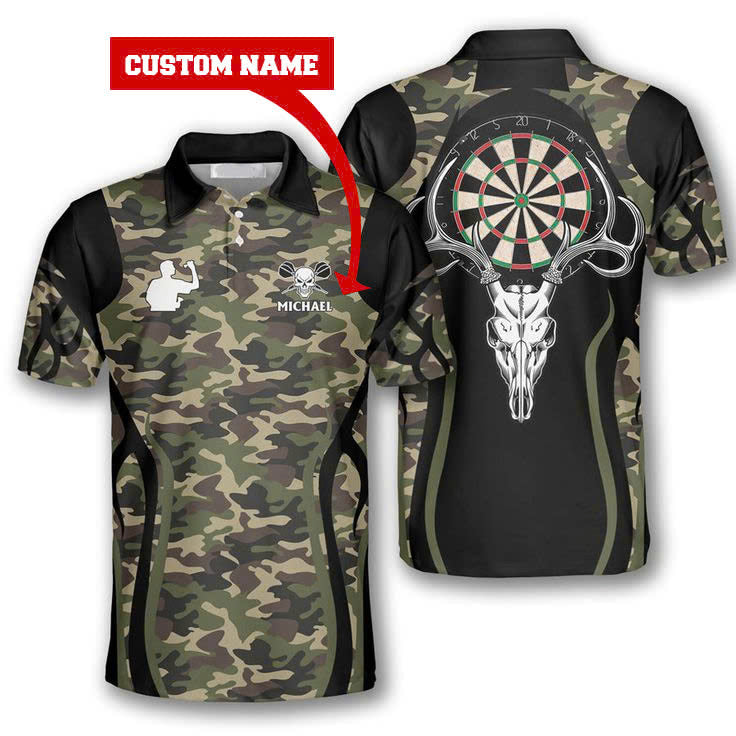 Personalised - Bull Skull Camo Darts For Men/Women