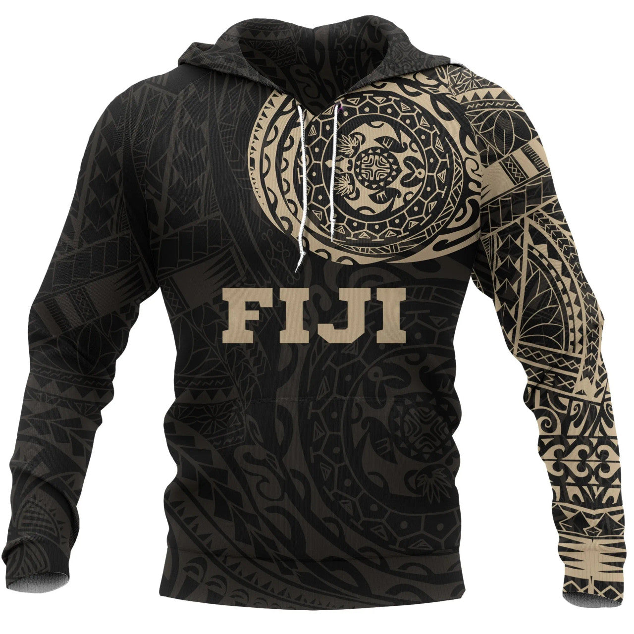 Fiji Polynesian Tattoo Style Hoodie Unisex