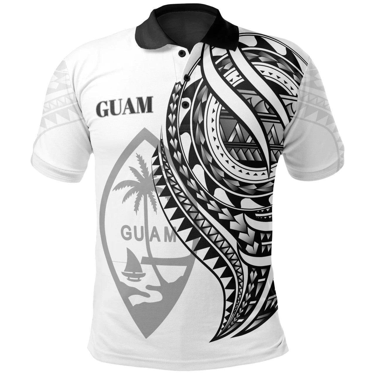 Guam Polynesian Patterns Best Guam Ever Polo Shirt