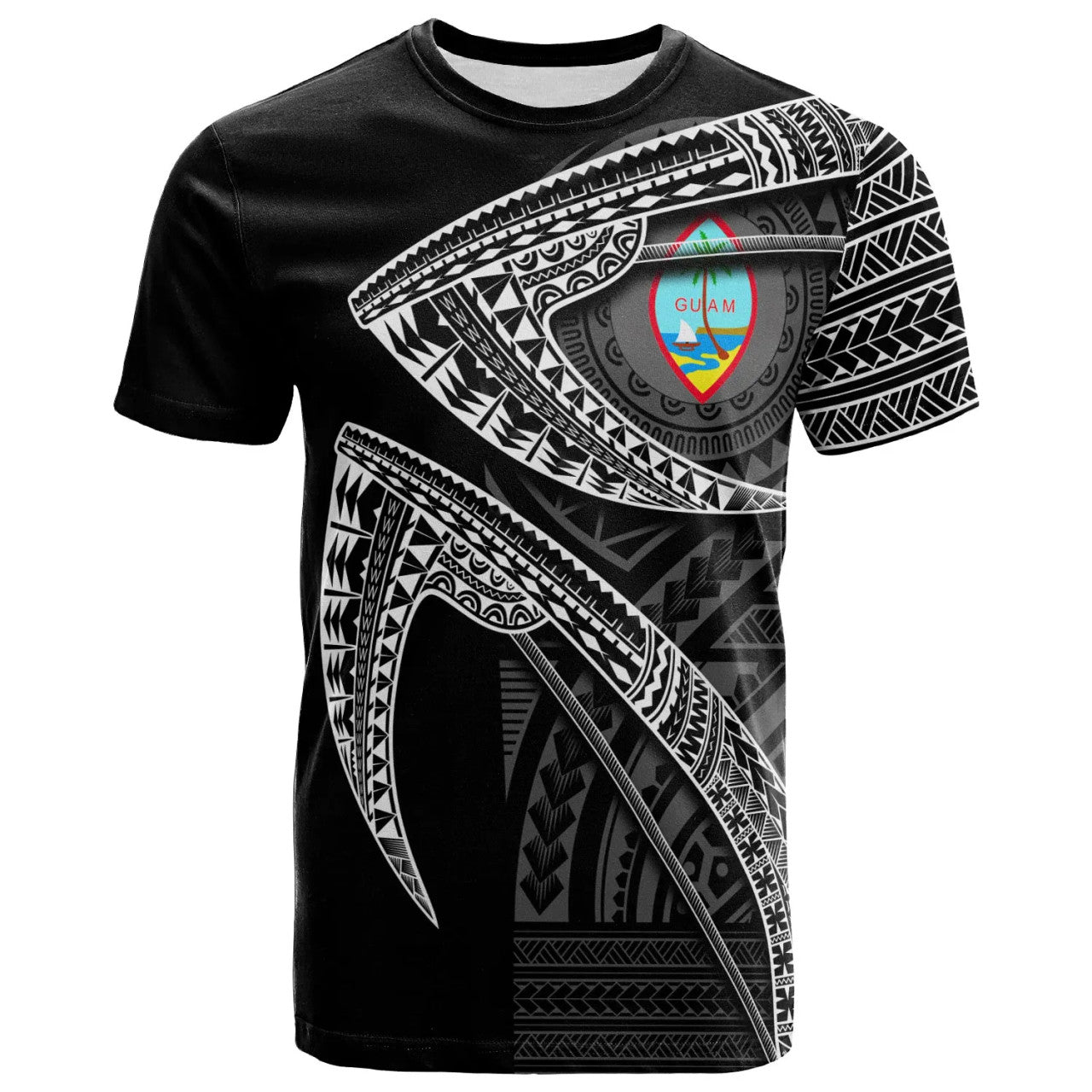 Guam Polynesian Pattern Fish Hook T-shirt Unisex