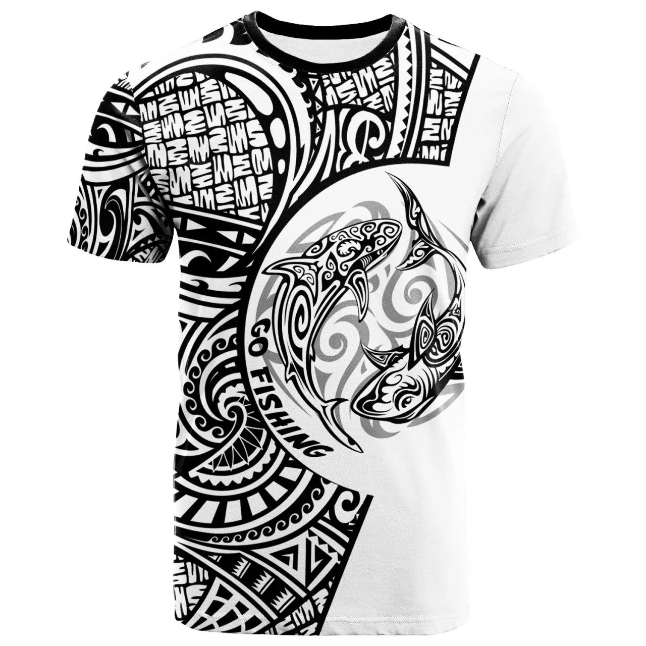 Guam Polynesian Pattern Go Fishing Now T-shirt Unisex