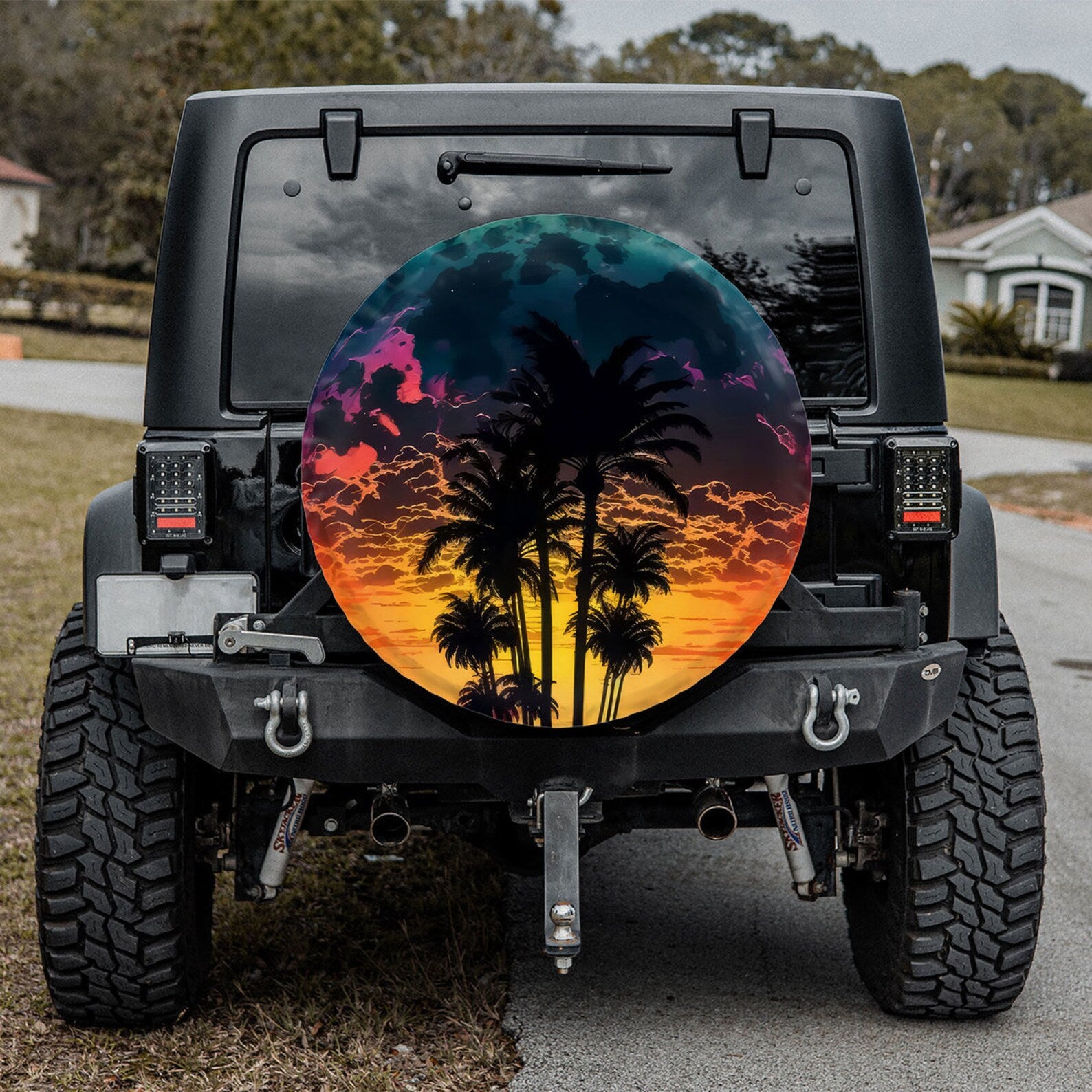Tropic Twilight Spare Tire Cover