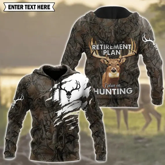 Personalised - I Plan On Hunting Hoodie Unisex