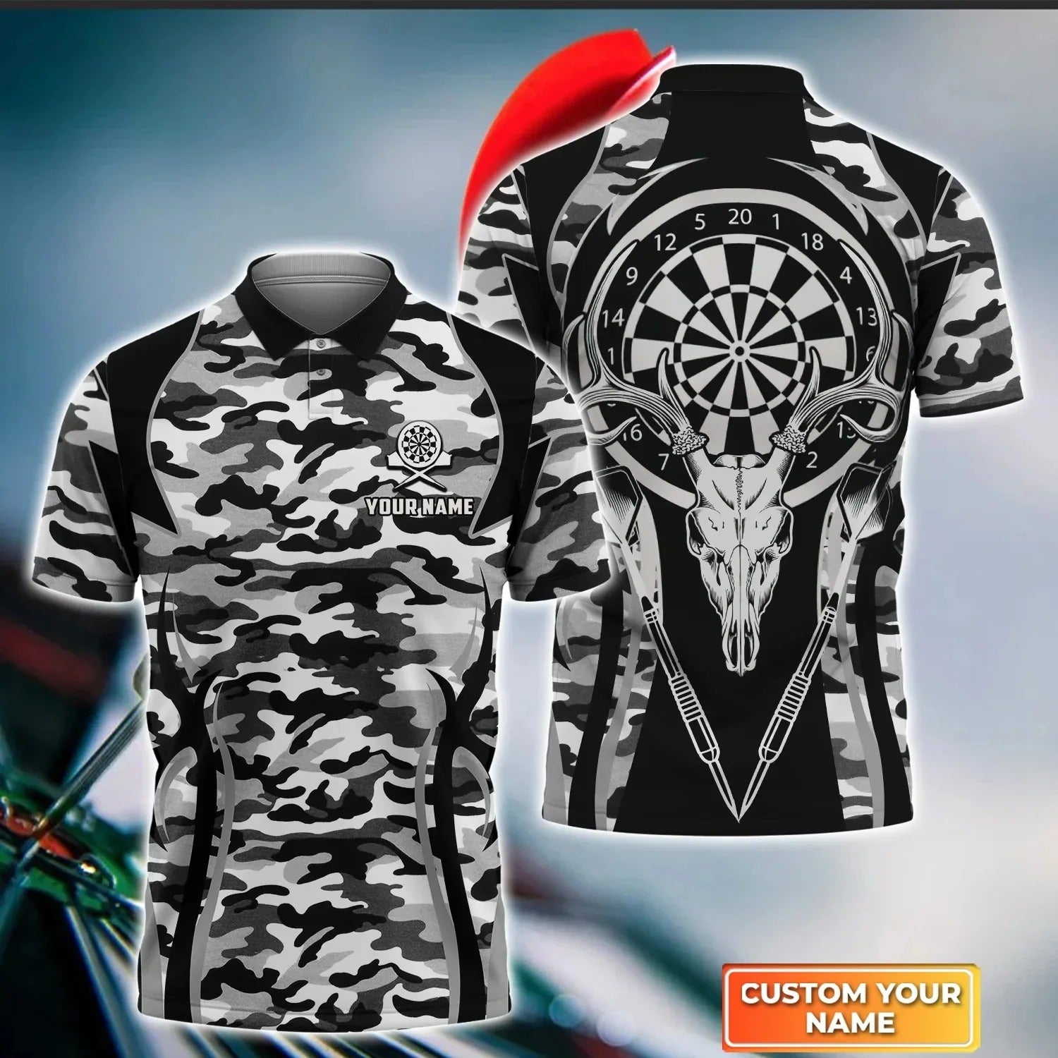 Personalised - Darts and Deer Camo Dart For Men/Women