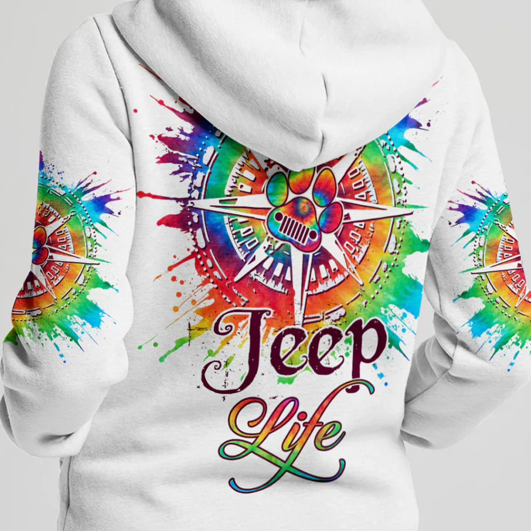 Jeep Rainbow Rover Life Hoodie