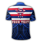 Personalised - Hawaii Hawaiian Flag Speaka Style Polo Shirt Unisex