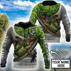 Personalized - Pike fishing Fisherman Hoodie Unisex