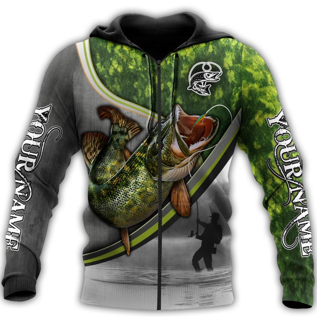 Personalized - Pike fishing Fisherman Hoodie Unisex