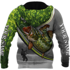 Personalized - Pike fishing Fisherman Hoodie Unisex