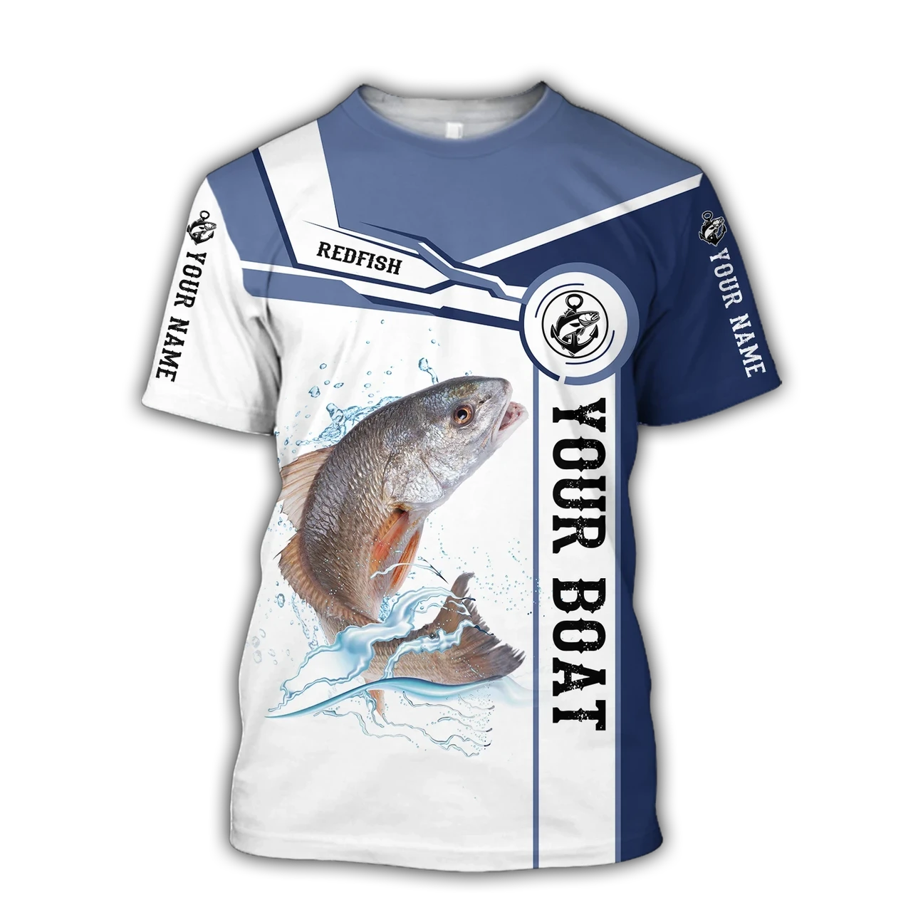 Personalized Redfish Fishing Catch And Release T-Shirt