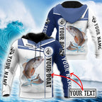 Personalized - Redfish Fishing Catch And Release Hoodie Unisex