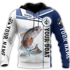 Personalized - Redfish Fishing Catch And Release Hoodie Unisex
