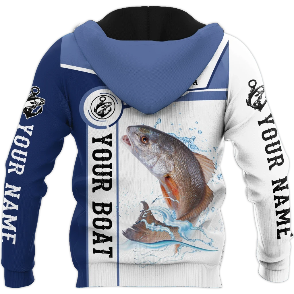 Personalized - Redfish Fishing Catch And Release Hoodie Unisex