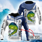 Personalized - Mahi-mahi Fishing Catch And Release Hoodie Unisex