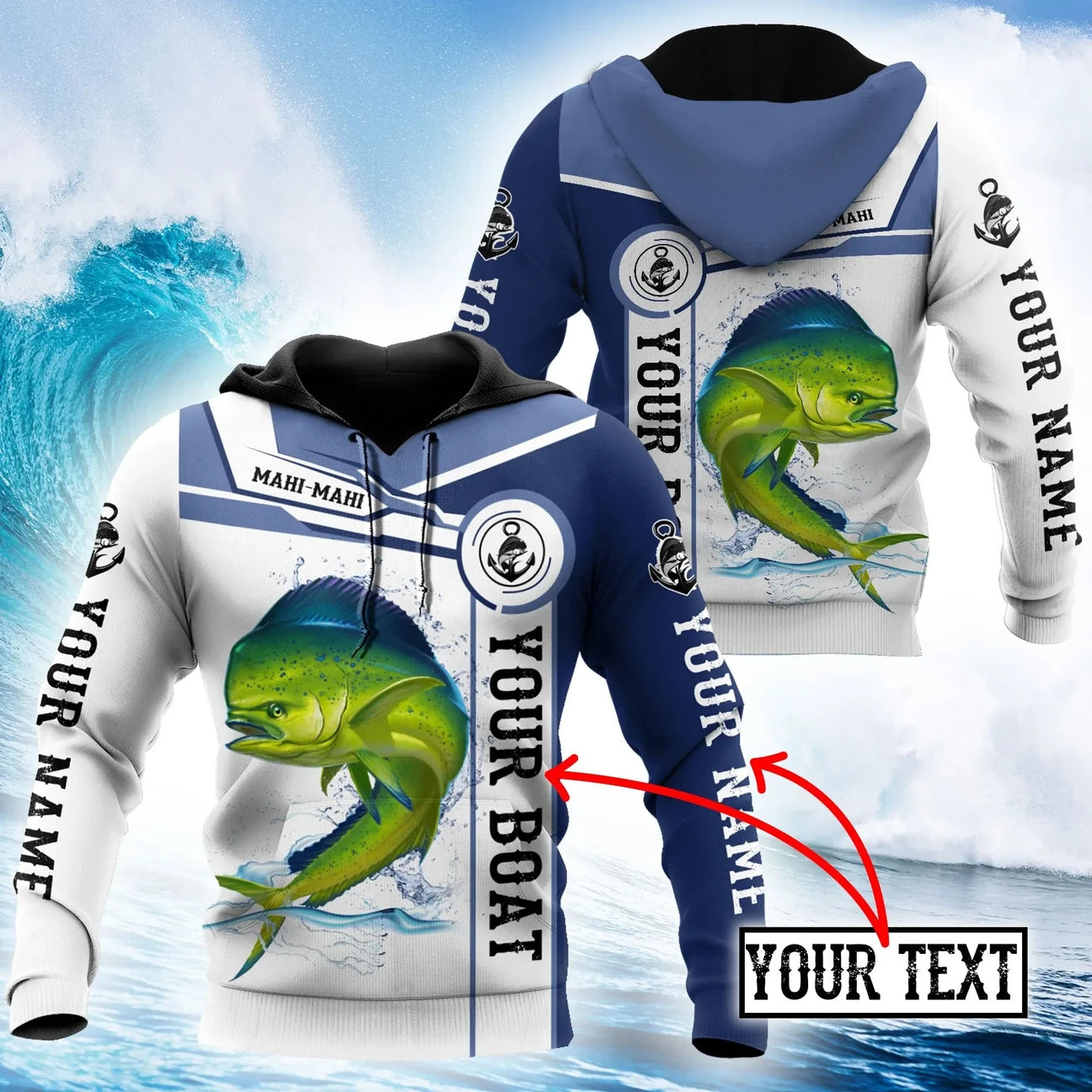 Personalized - Mahi-mahi Fishing Catch And Release Hoodie Unisex
