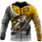 Personalized - Walley Fishing Fisherman Camo Hoodie Unisex
