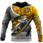 Personalized - Walley Fishing Fisherman Camo Hoodie Unisex