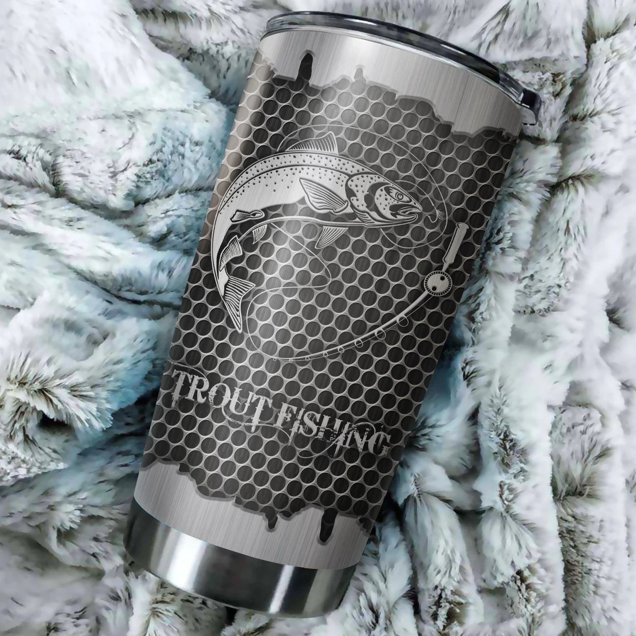 Trout Fishing Metal Stainless Steel Tumbler – 20oz/30oz