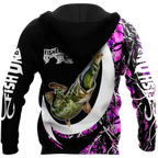 Personalized - The Great Fish Eats The Small Country Girl Camo Hook Hoodie Unisex