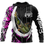 Personalized - The Great Fish Eats The Small Country Girl Camo Hook Hoodie Unisex
