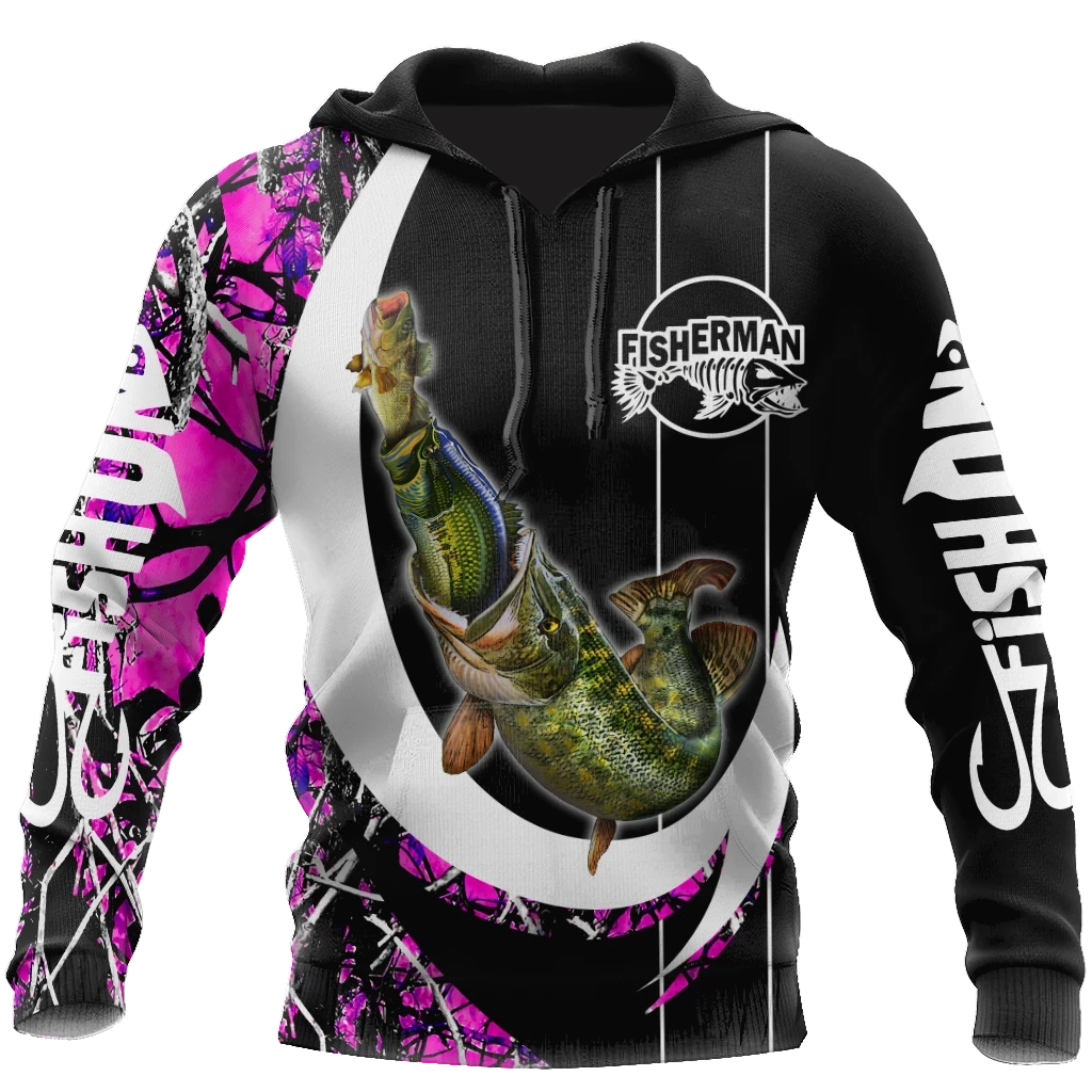 Personalized - The Great Fish Eats The Small Country Girl Camo Hook Hoodie Unisex
