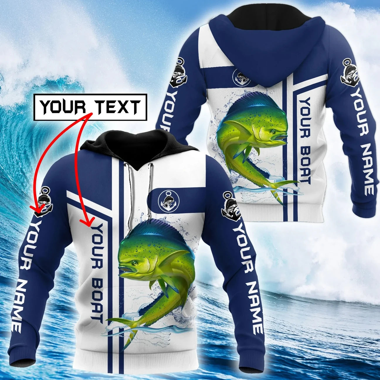 Personalized - Mahimahi Fishing Team Catch And Release Hoodie Unisex