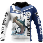 Personalized - Hammerhead Shark Fishing Team Catch And Release Hoodie Unisex