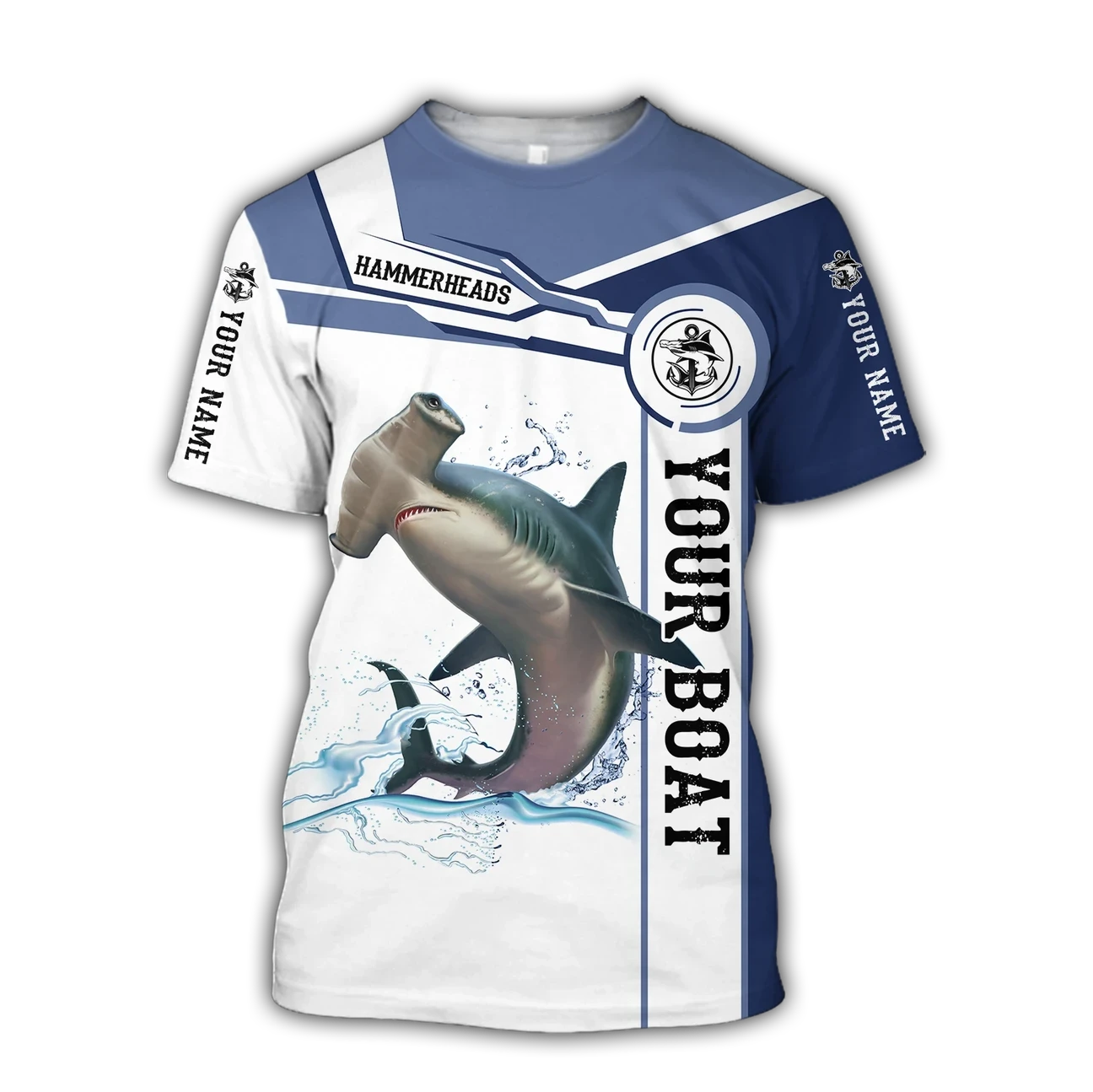 Personalized Hammerhead Shark Fishing Team Catch And Release T-Shirt
