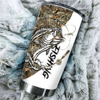Bass Fishing Sport Stainless Steel Tumbler – 20oz/30oz