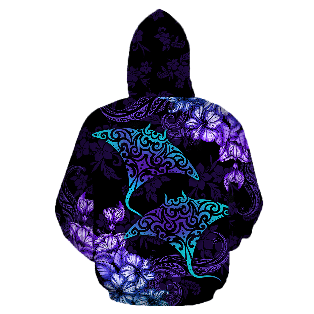 Beautiful Ray Hibiscus Hoodie Unisex