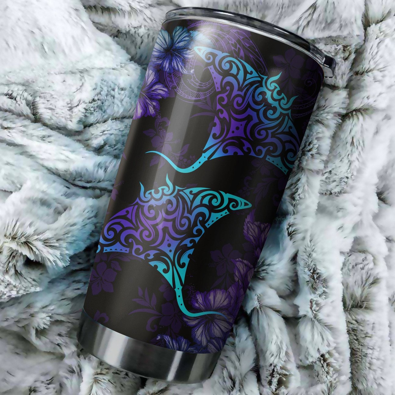 Beautiful Ray Hibiscus Stainless Steel Tumbler – 20oz/30oz